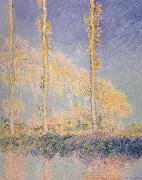 Three Poplars,Autumn Effect Claude Monet